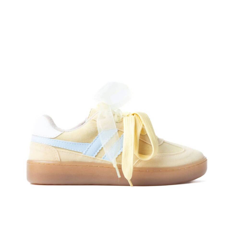 NEW MAKER'S women's miel sneakers in yellow